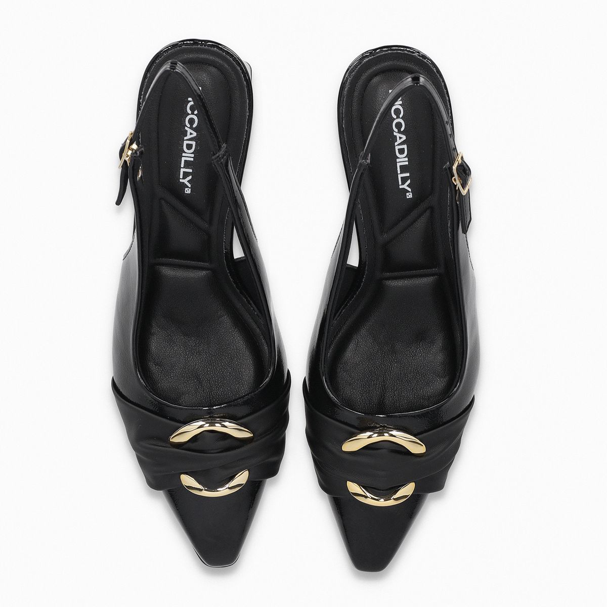 PICCADILLY - Zapato Mujer Negro/Dorado Irene Piccadilly