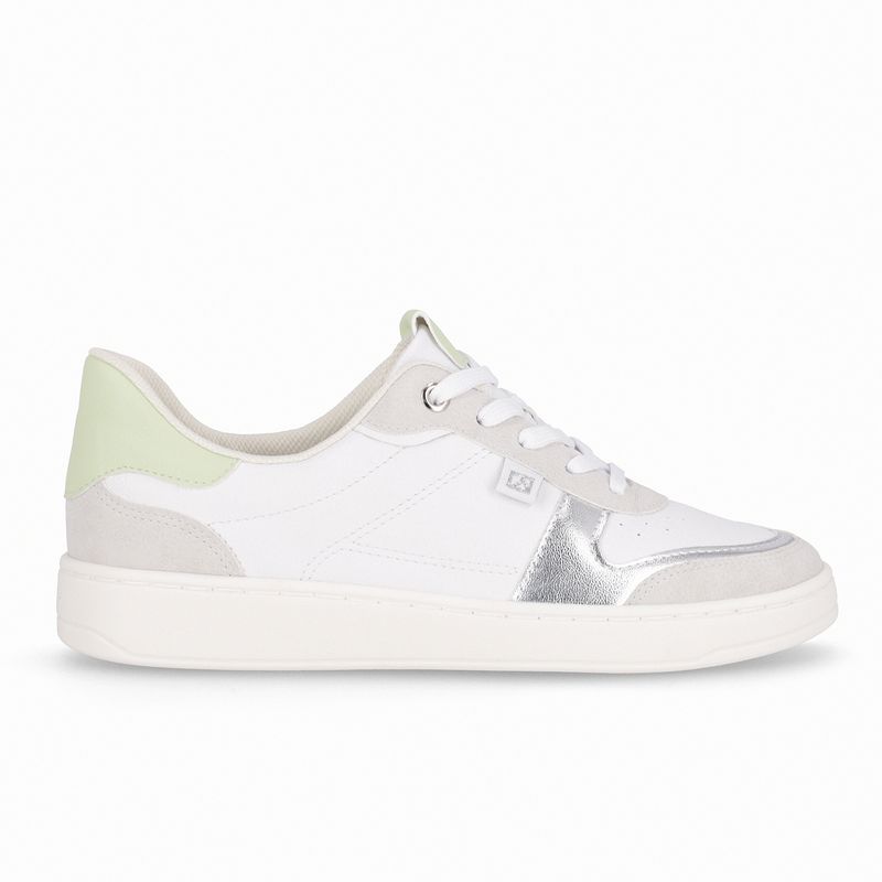 PICCADILLY - Zapatilla Mujer Blanco/Verde Beta Piccadilly