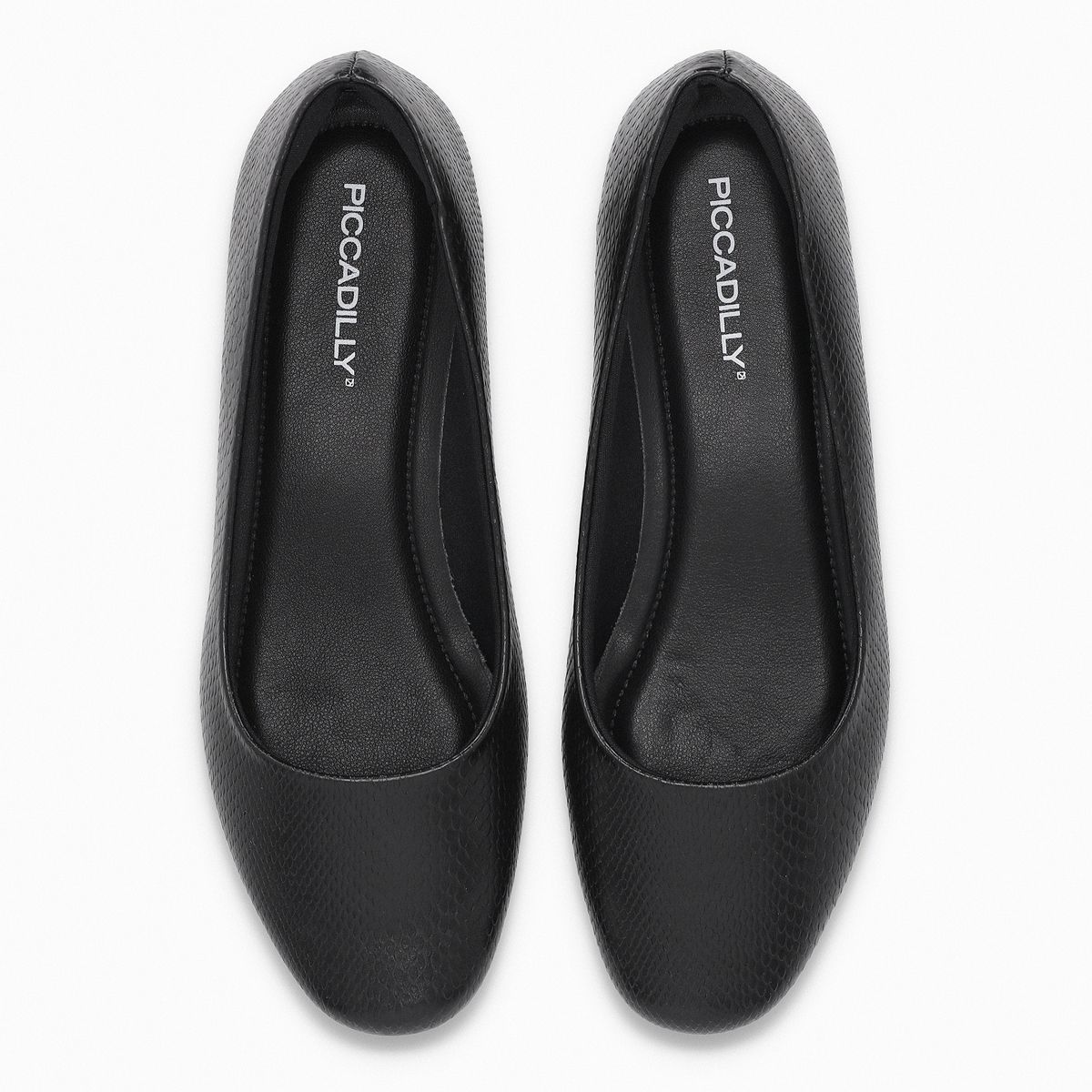 PICCADILLY - Ballerina Mujer Negro/Snake Raquel Piccadilly