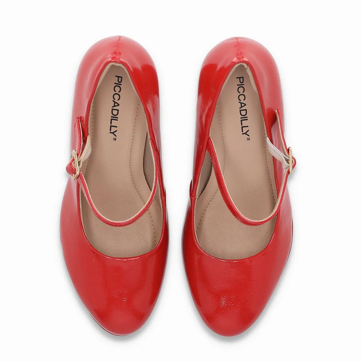 PICCADILLY - Zapato Mary Jane Mujer Rojo/Charol Evelin Piccadilly