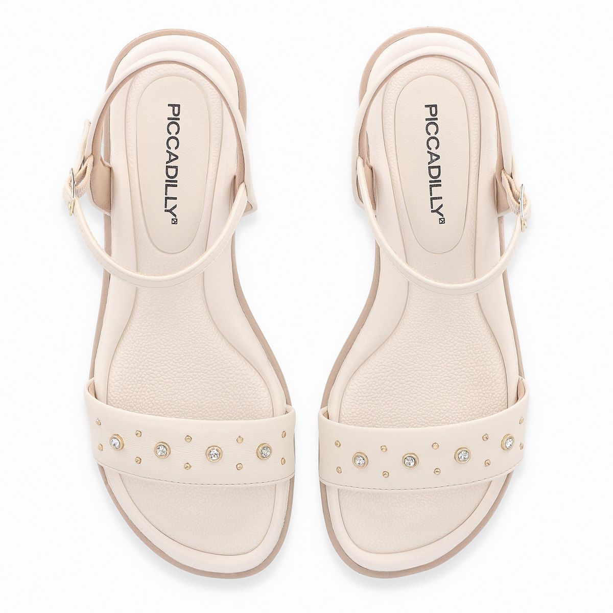 PICCADILLY - Sandalia Mujer Crema/Strass Taila 68 Piccadilly