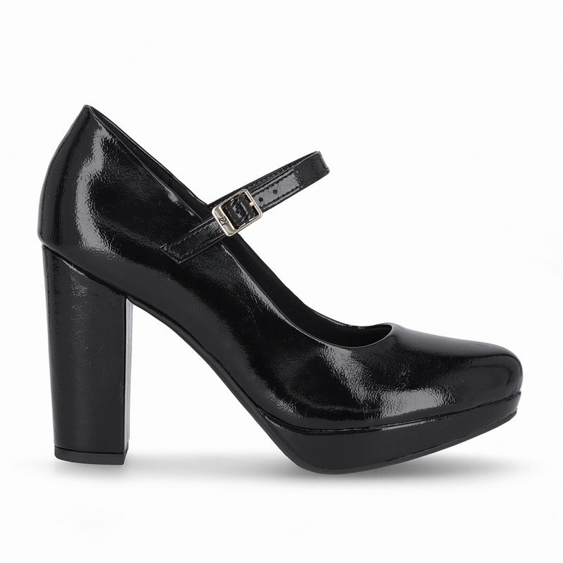 PICCADILLY - Zapato Mary Jane Mujer Negro/CHarol Evelin Piccadilly