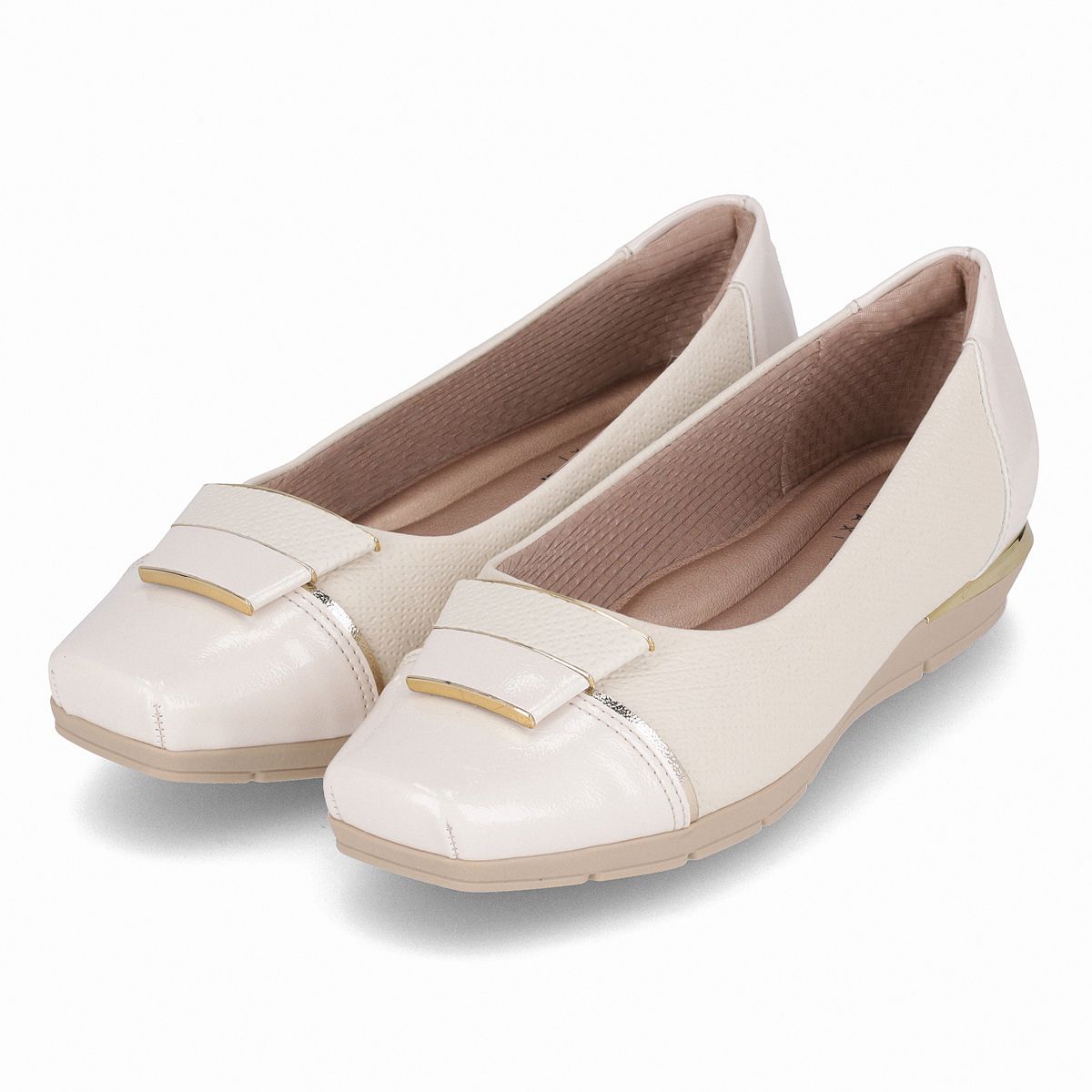 PICCADILLY - Zapato Mujer Crema/Dorado Fernanda Piccadilly