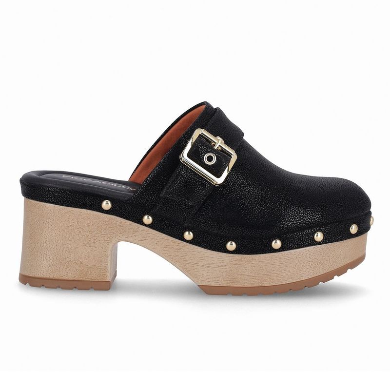 PICCADILLY - Zueco Mujer Negro Vita Piccadilly