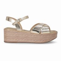 Sandalia Mujer Dorado Leia