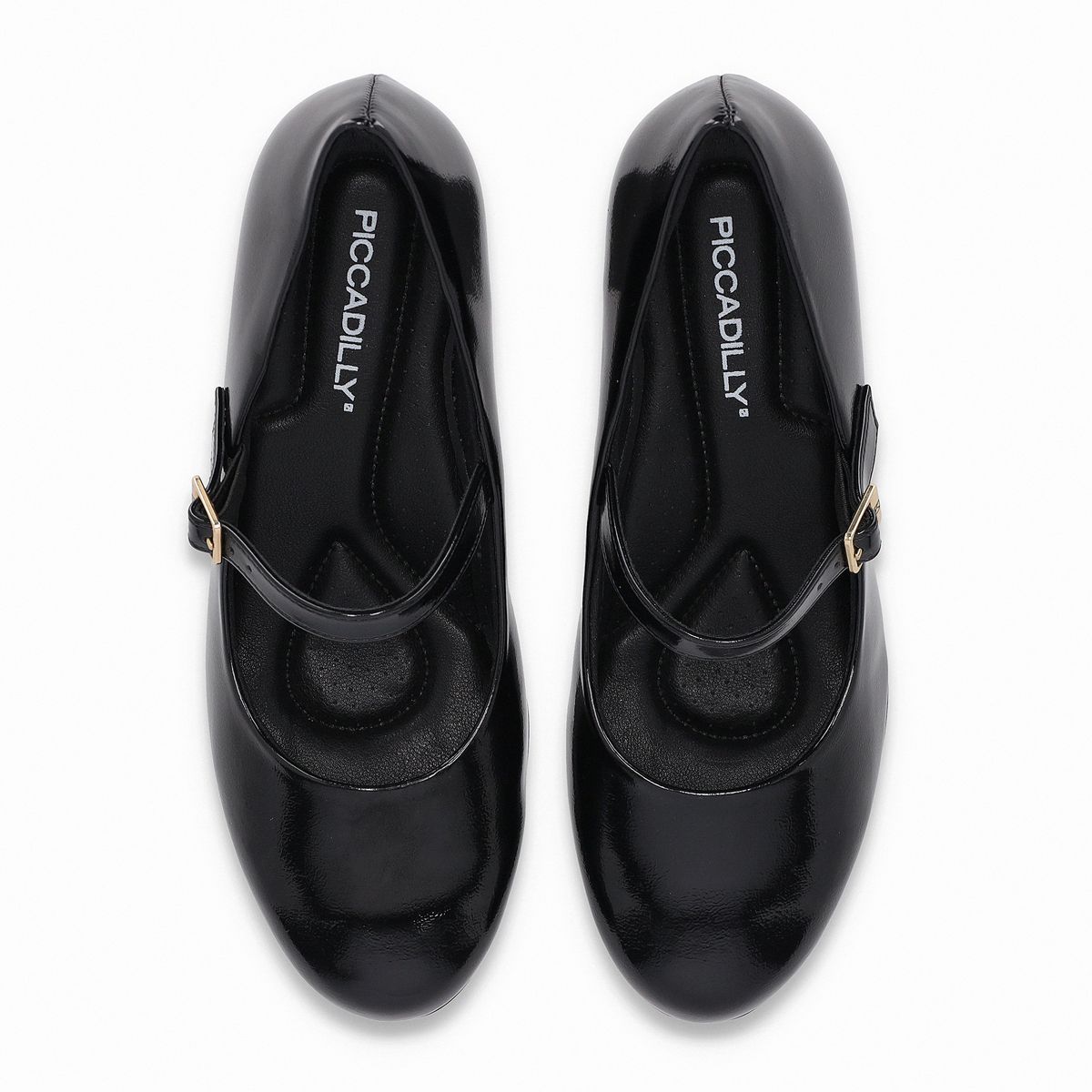 PICCADILLY - Zapato Mary Jane Mujer Negro/Charol Laura Piccadilly