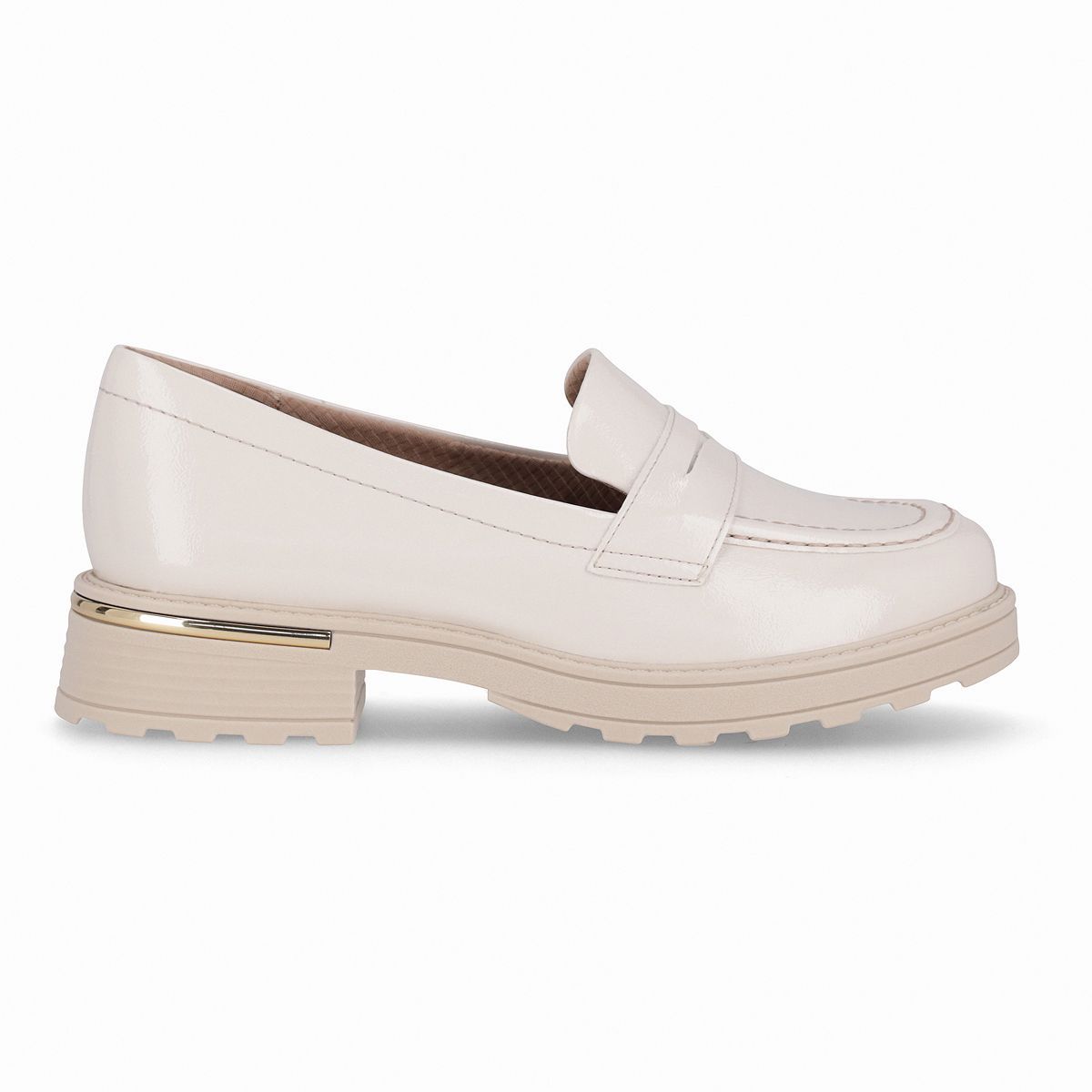 PICCADILLY - Mocasín Mujer Crema/Charol Gisa Piccadilly