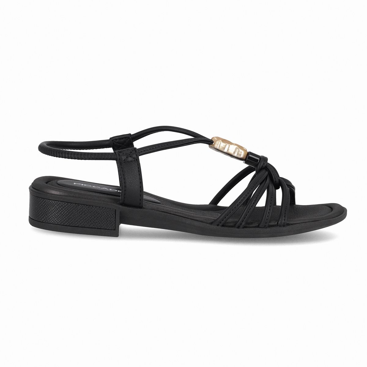 PICCADILLY - Sandalia Mujer Negro/Dorado Taila 87 Piccadilly