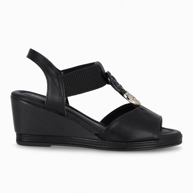 PICCADILLY - Sandalia Mujer Negro/Dorado Alice Piccadilly