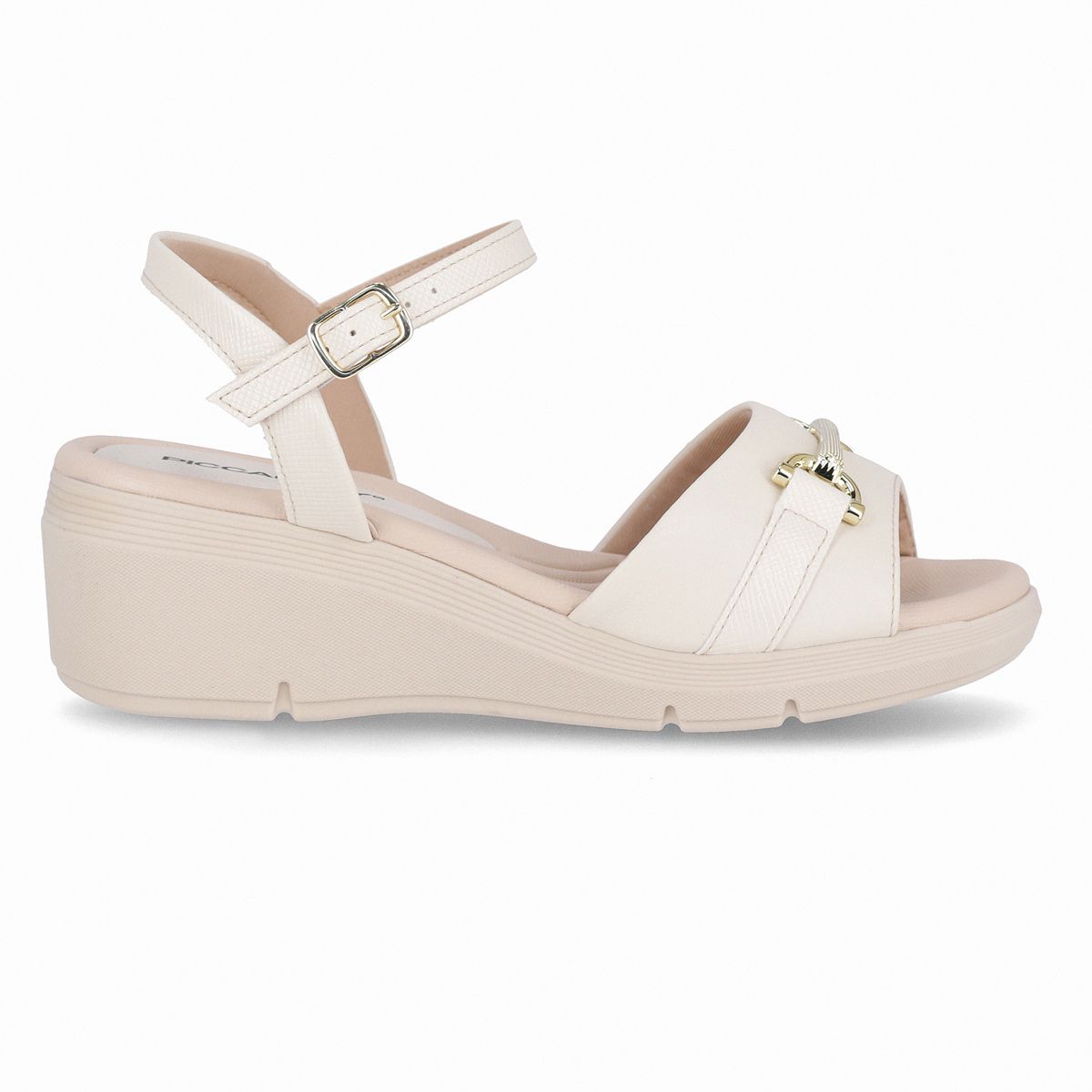 PICCADILLY - Sandalia Mujer Crema/Dorado Cecilia 372 Piccadilly