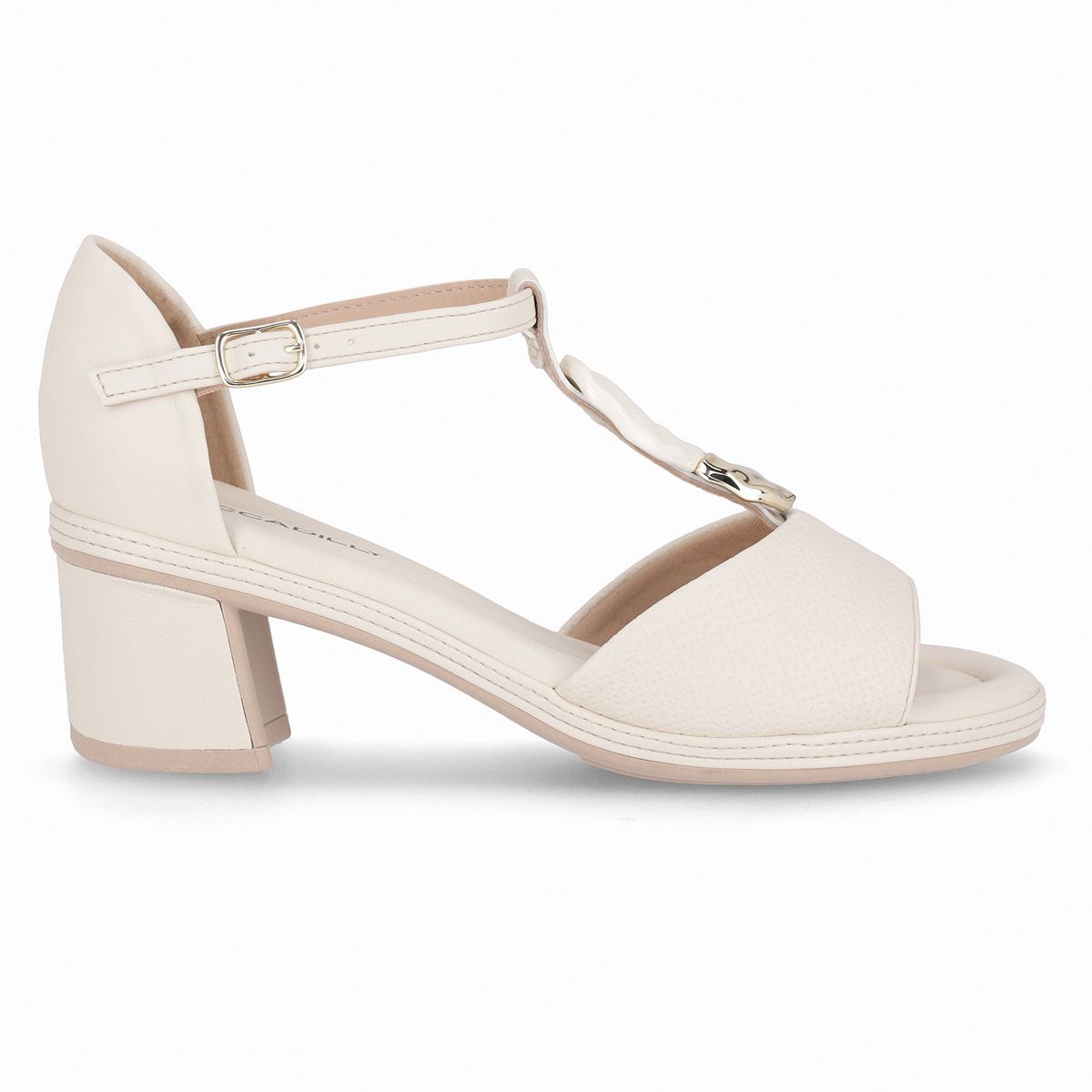 PICCADILLY - Sandalia Mujer Crema/Dorado Paola 516  Piccadilly