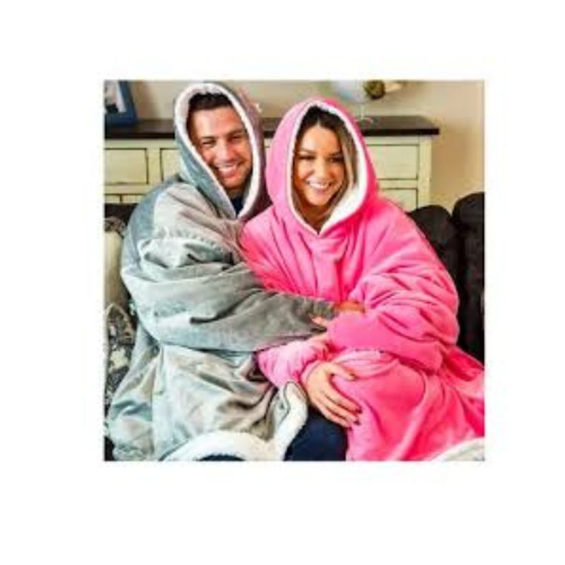 MOVI - Polerón Sherpa con Capucha Tipo Huggle Talla Única  Abrigado y Suave