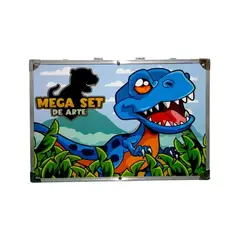GENERICO - Kit De Arte Maletín De Dinosaurio 145 Piezas