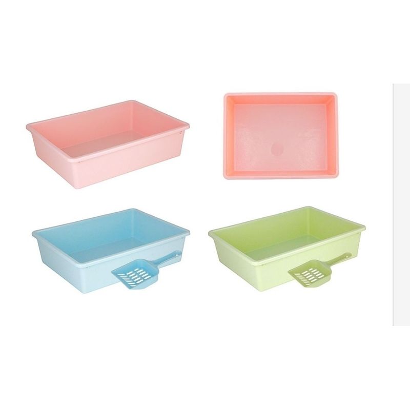 GENERICO - Arenero para Gatos Baño Sanitario para Gatos Verde