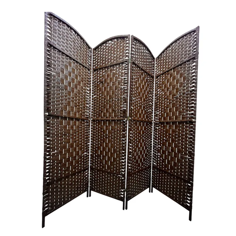 OEM - Biombo De Madera Resistente 4 Paneles Completo 200x180cm