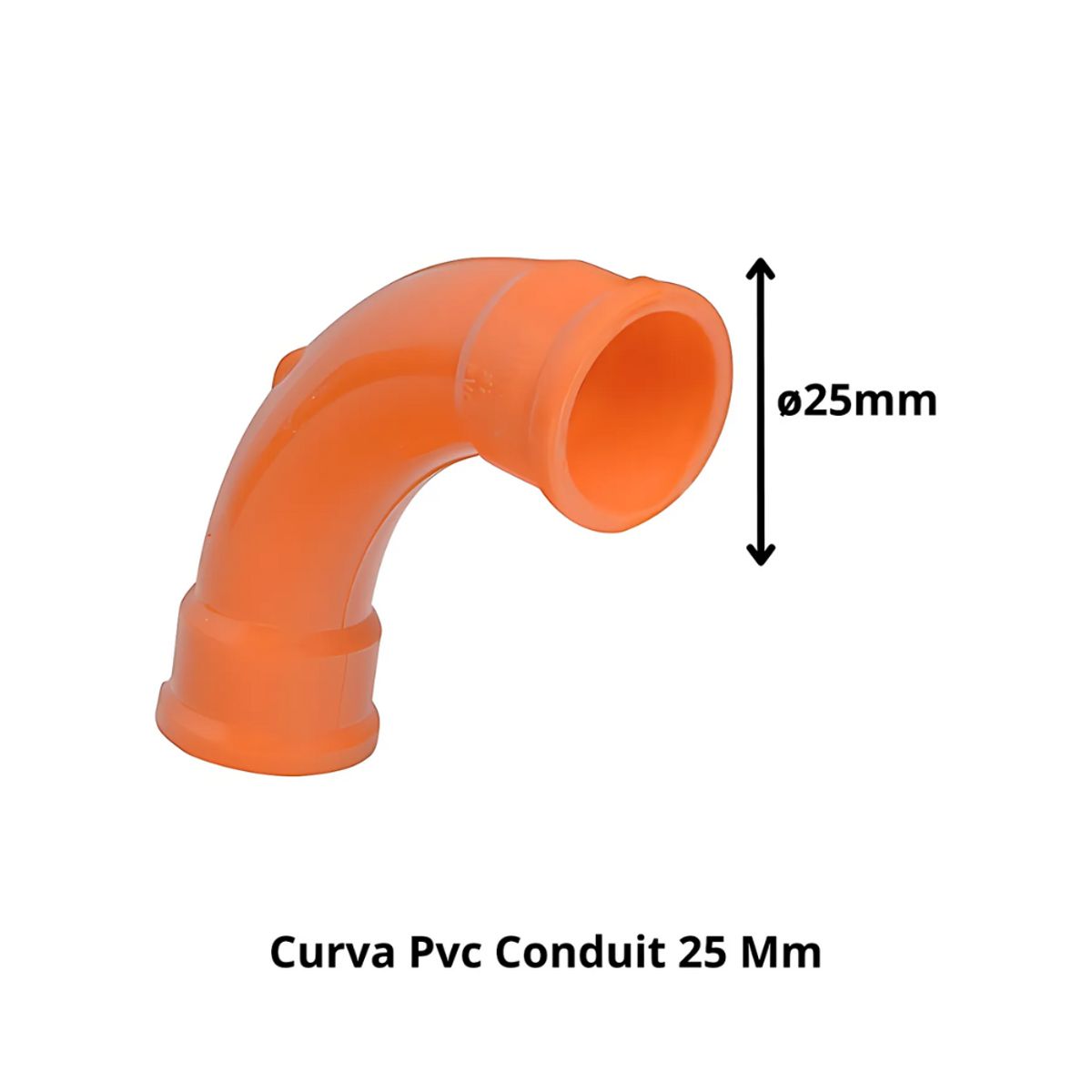GENERICO - CURVA CONDUIT 25MM NARANJA