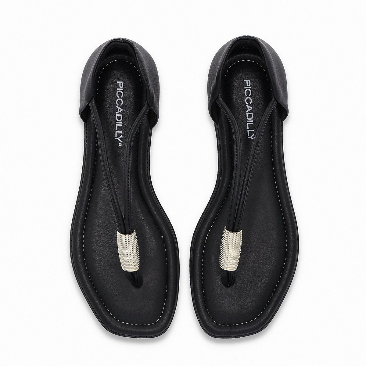 PICCADILLY - Sandalia Mujer Negro/Plata Gabi 116 Piccadilly