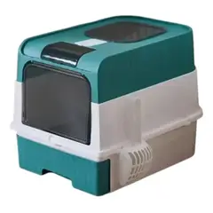 GENERICO - Arenero para Gatos Baño Sanitario para Gatos Verde