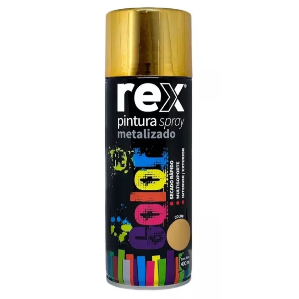 REX - SPRAY METALIZADO ORO 400ML REX