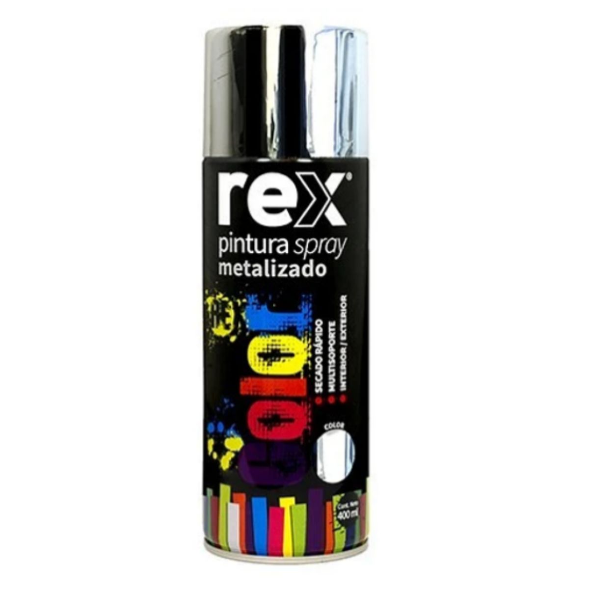 REX - SPRAY METALIZADO CROMO 400ML REX