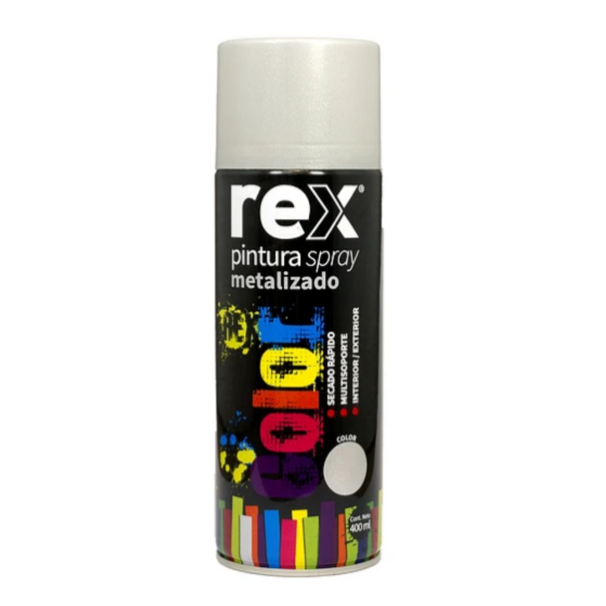 REX - SPRAY METALIZADO PLATA 400ML REX