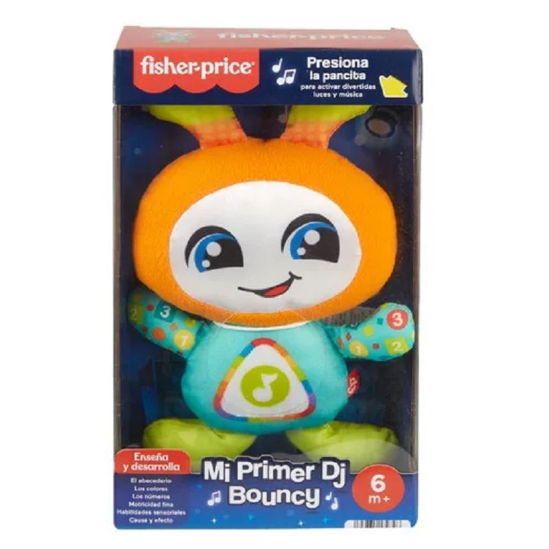 FISHER PRICE Juguete Mi Primer Dj Bouncy sonidos en español