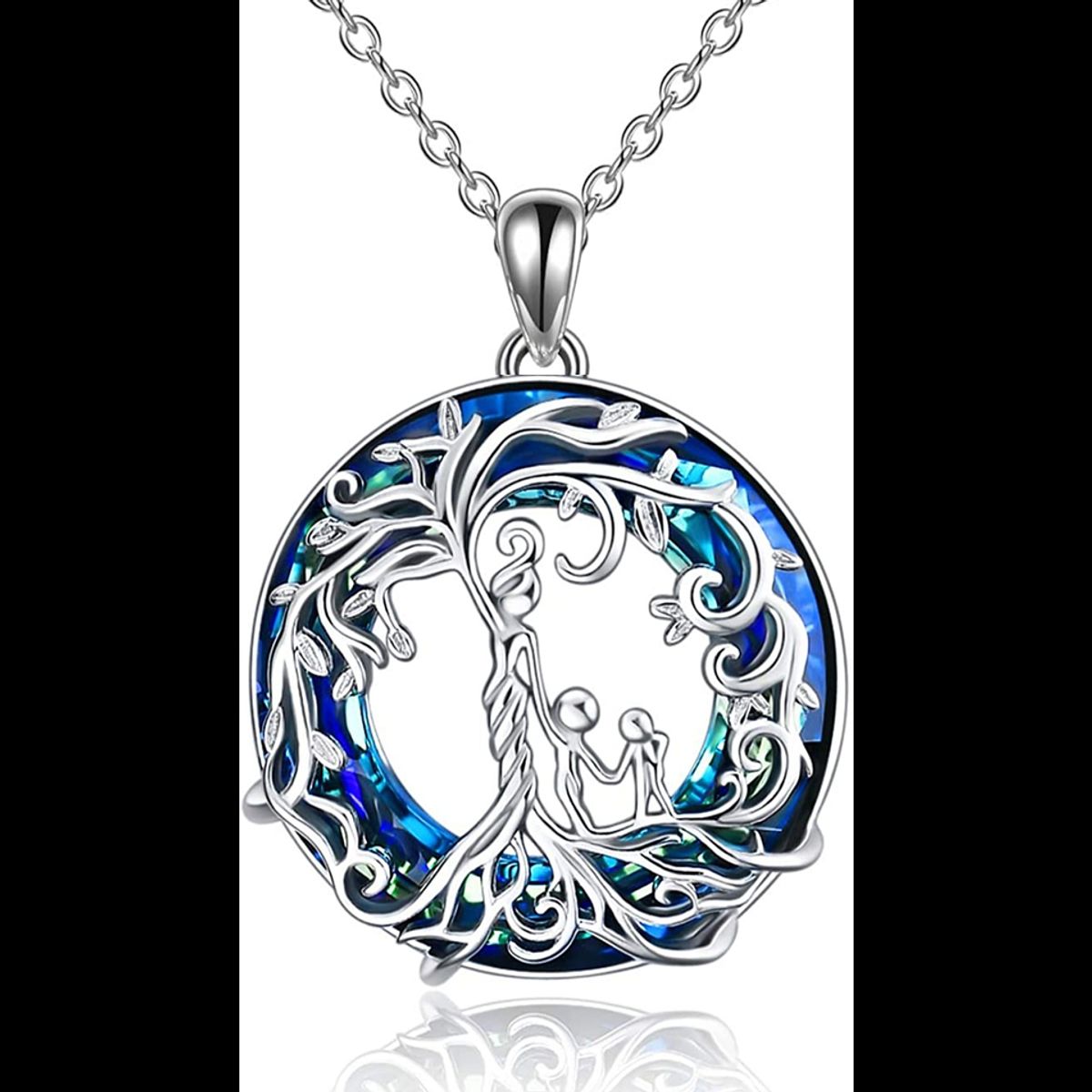 VOUSEZ - Collar mamá y dos hijos Plata 925