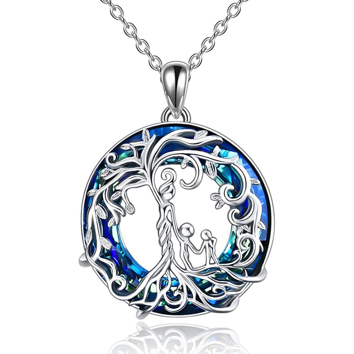 VOUSEZ - Collar mamá y dos hijos Plata 925