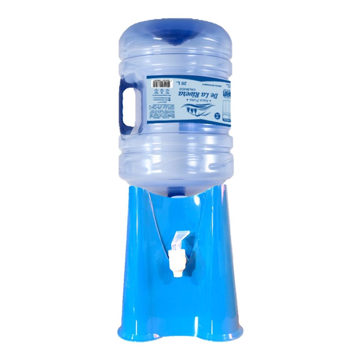 GENERICO - Dispensador de agua forma triangular celeste