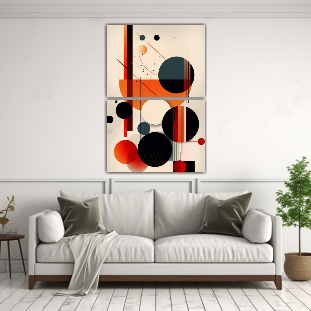 GENERICO - Cuadro Abstracto Urbano De Alta Calidad Diptico 65x100 Cm