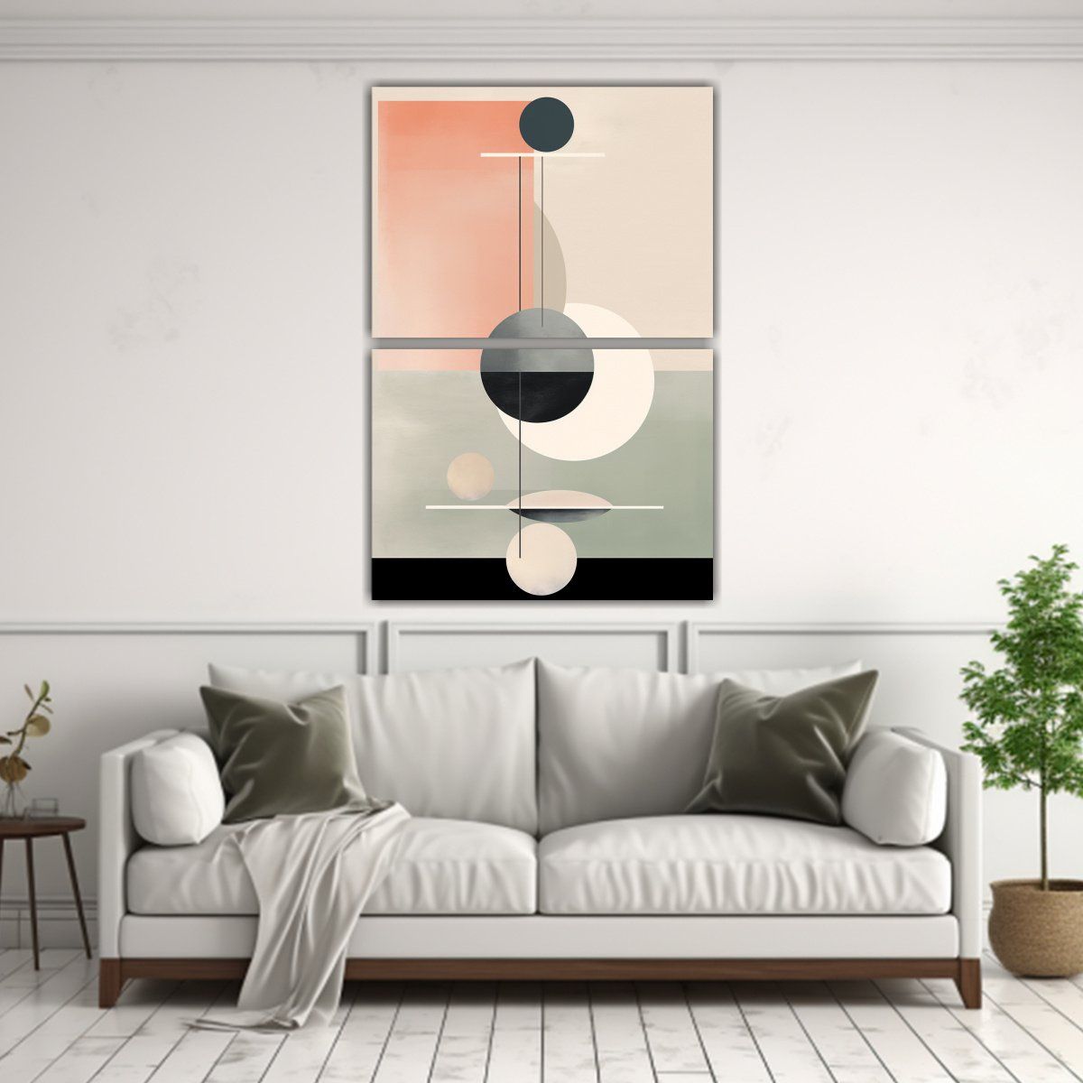 GENERICO - Dos Composiciones Vintage Naturaleza Viva 75x100 Cm