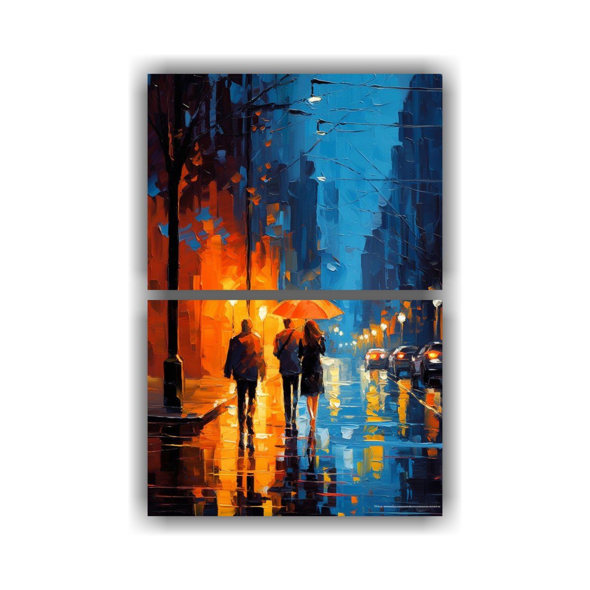 GENERICO - Pinturas De Escenas Urbanas Inspiradoras En Alta 50x80 Cm