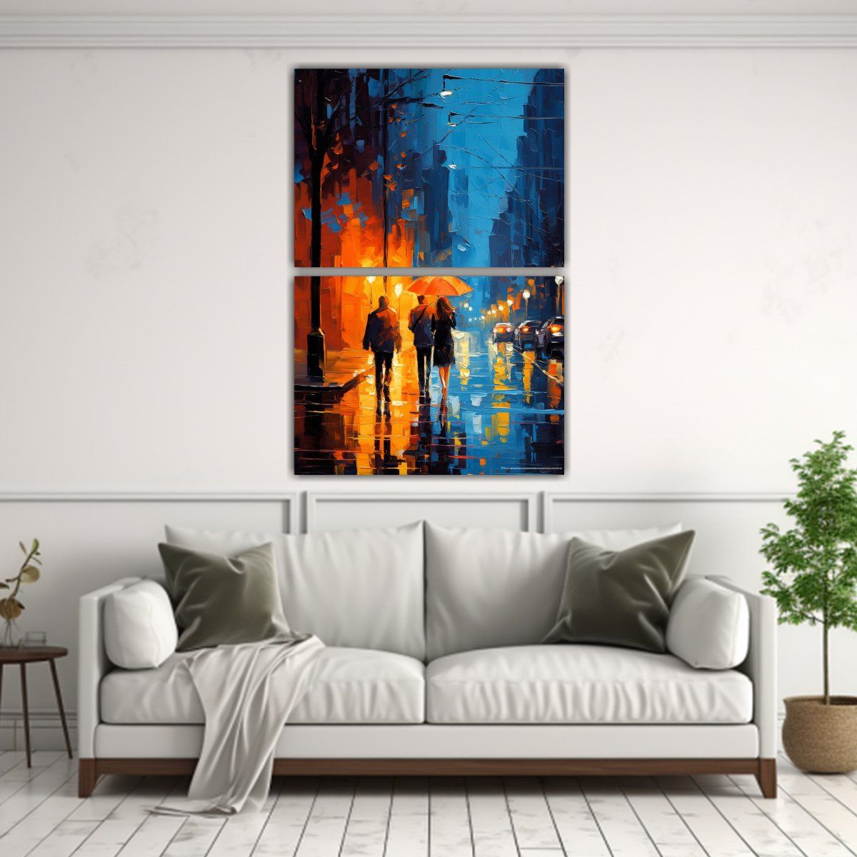 GENERICO - Pinturas De Escenas Urbanas Inspiradoras En Alta 50x80 Cm