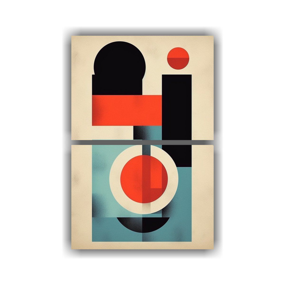 GENERICO - Pinturas Abstractas En Bastidor Vintage Con 60x80 Cm