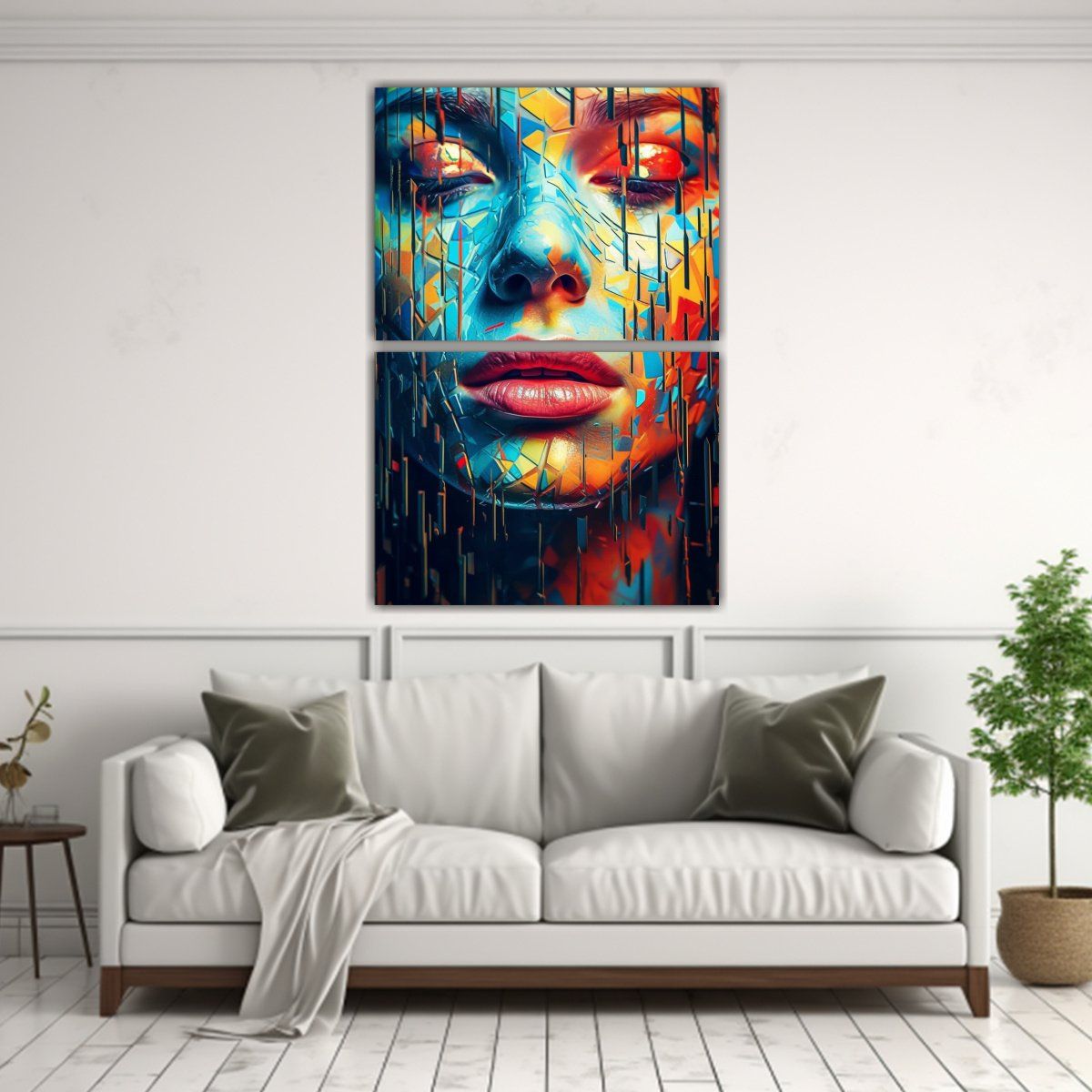 GENERICO - Composición Esquema Belleza Glitter En Primer 75x100 Cm