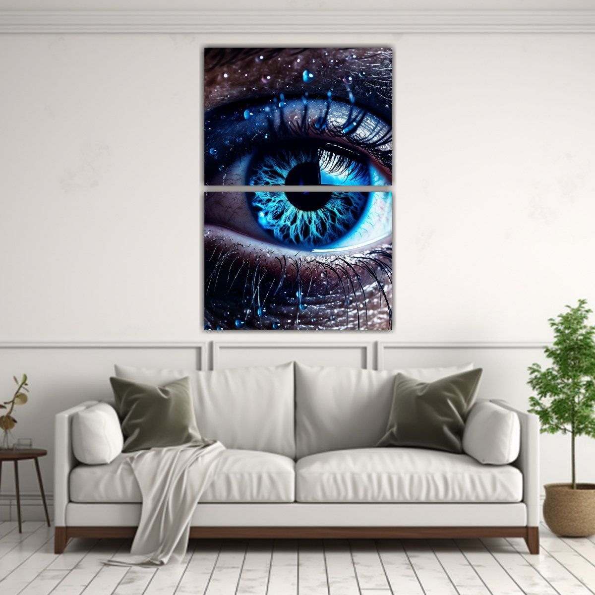 GENERICO - Cuadros Cuadro Escenario Belleza Misteriosa Azul 75x100 Cm