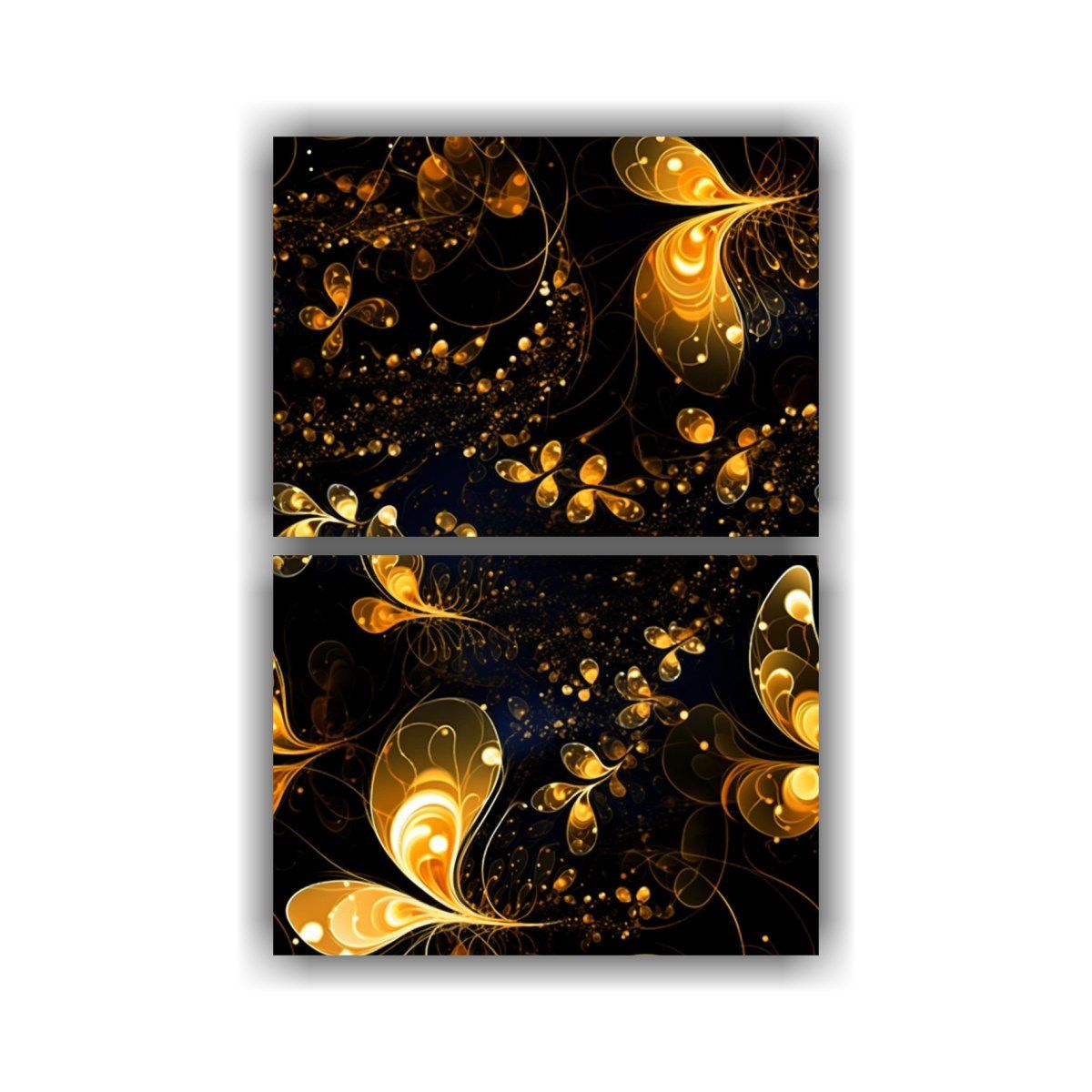GENERICO - Cuadros Decorativos Stryph Exuberantes En Oro 120x160 Cm
