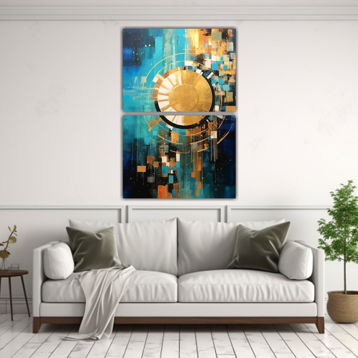 GENERICO - Artes De Pared Tela Sublimada Abstractas 120x160 Cm