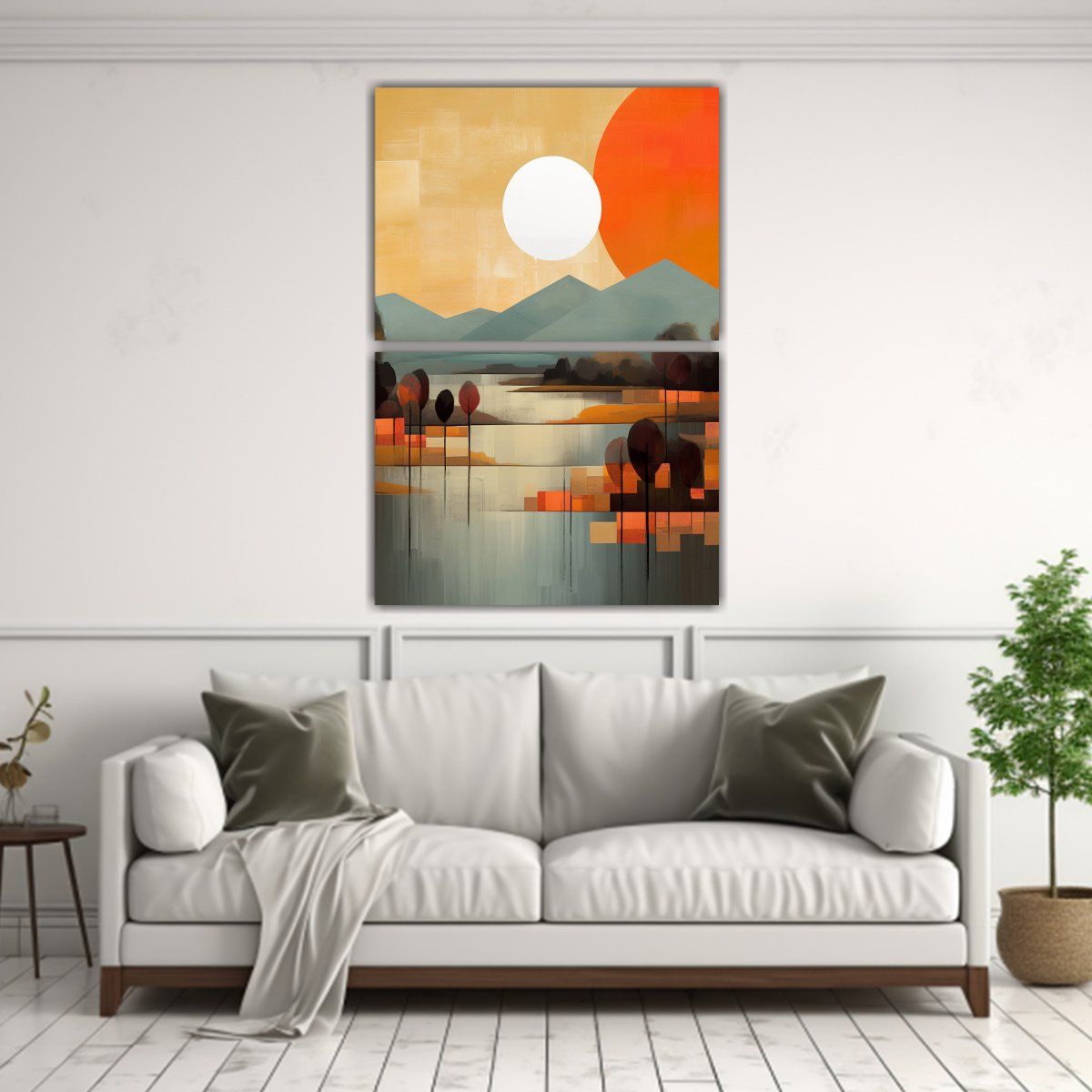 GENERICO - Lienzos Decorativos Con Armonía Cromática Y 60x80 Cm