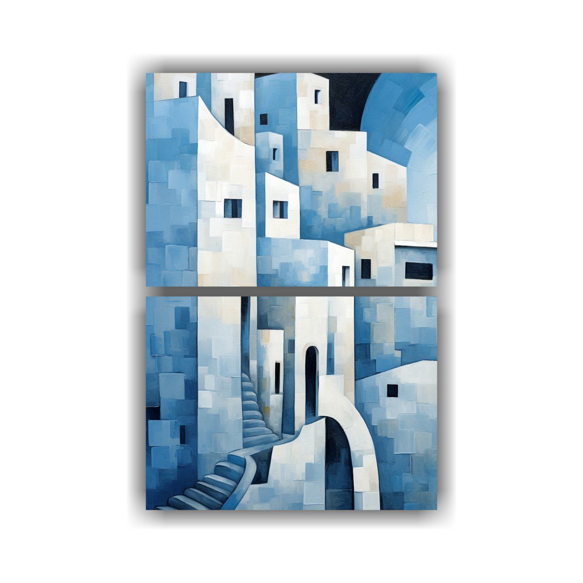 GENERICO - Conjunto 2 Lienzos Tela Inspiración Comedor 120x160 Cm