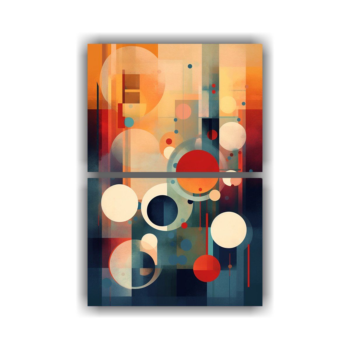 GENERICO - Cuadro Abstracto Creativo En Bastidor Modo 50x80 Cm