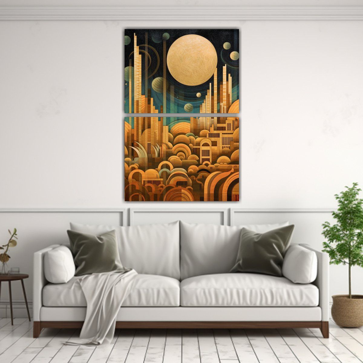 GENERICO - Escultura De Madera Que Ilustra El Arte De La 120x160 Cm