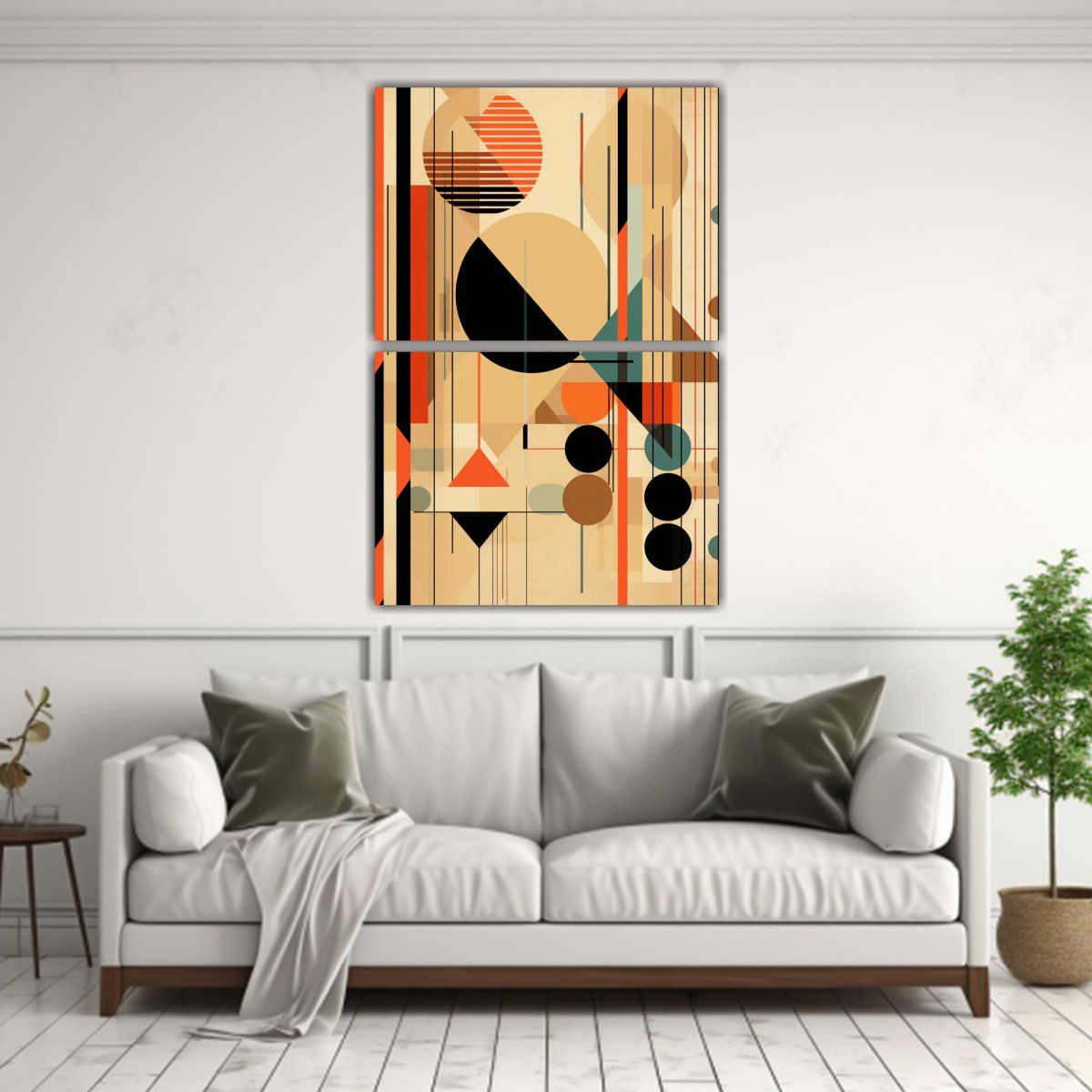 GENERICO - Pinturas Decorativas De Escena Geométrica Pop 120x160 Cm