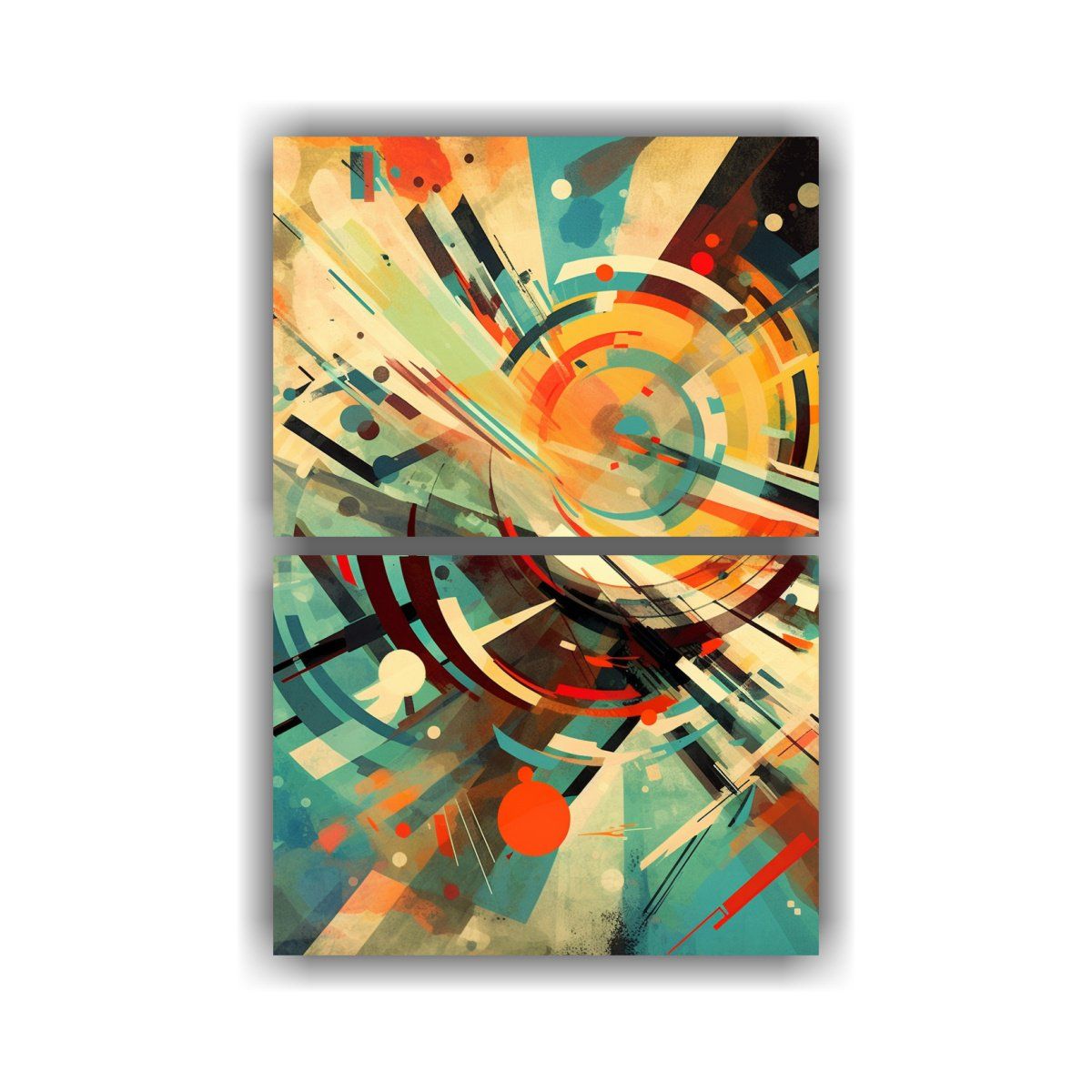 GENERICO - Pinturas Decorativas Abstractas De Diseño 50x80 Cm