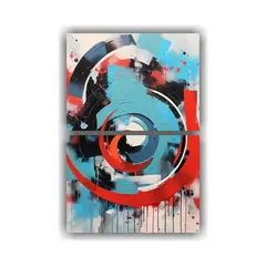GENERICO - Cuadros Modernos Armonía Cromática Estilo 75x100 Cm