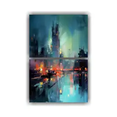 GENERICO - Pinturas Decorativas Surrealistas De Medianoche 120x160 Cm