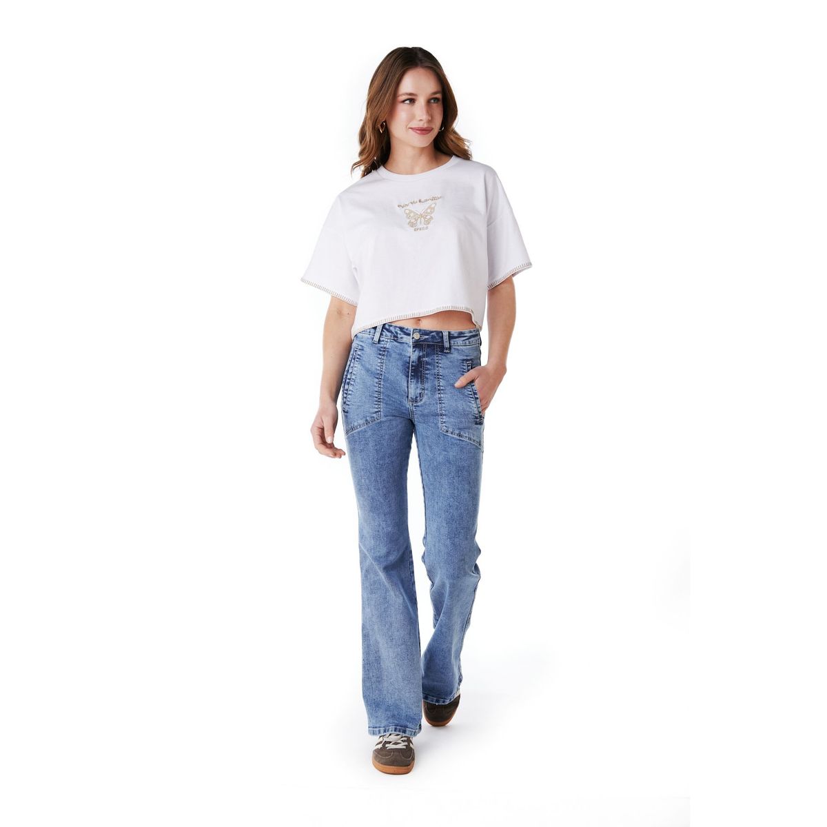 EFESIS - Jeans Flare Tiro Medio Mujer Efesis