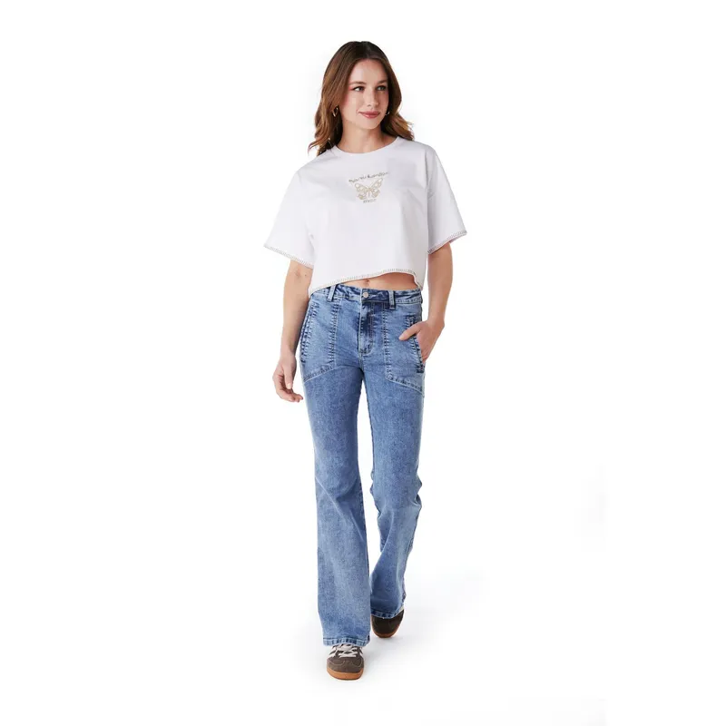 EFESIS - JEANS CLAUS FLARE BOLSILLO VIVO INTERIOR AZUL EFESIS