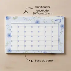 GENERICO - Planner Mensual No Fechado A4 flores