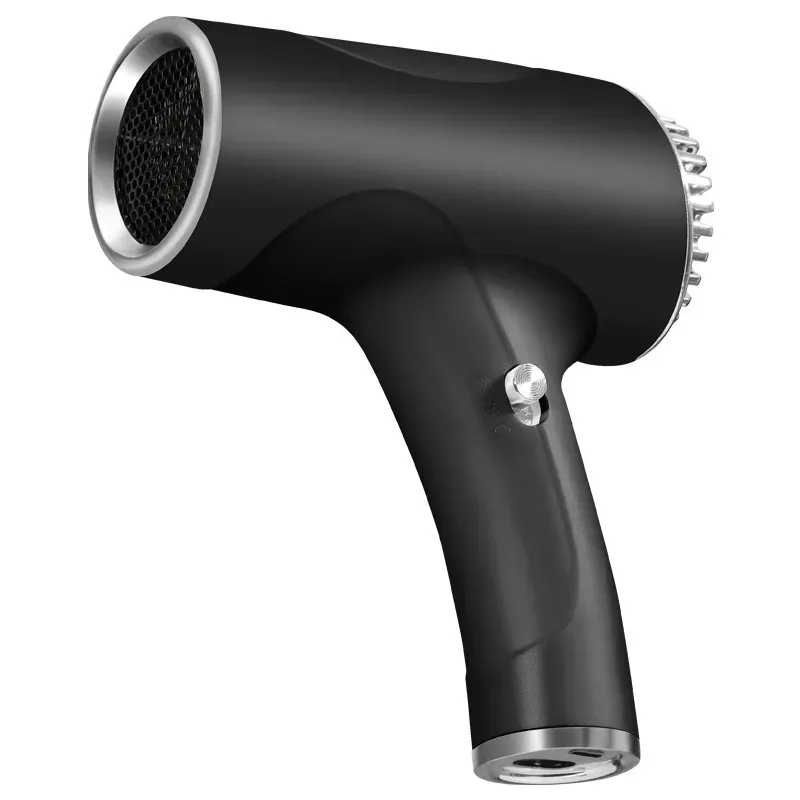TIOZONEY - Secador de pelo portátil inalámbrico multifuncional - Negro